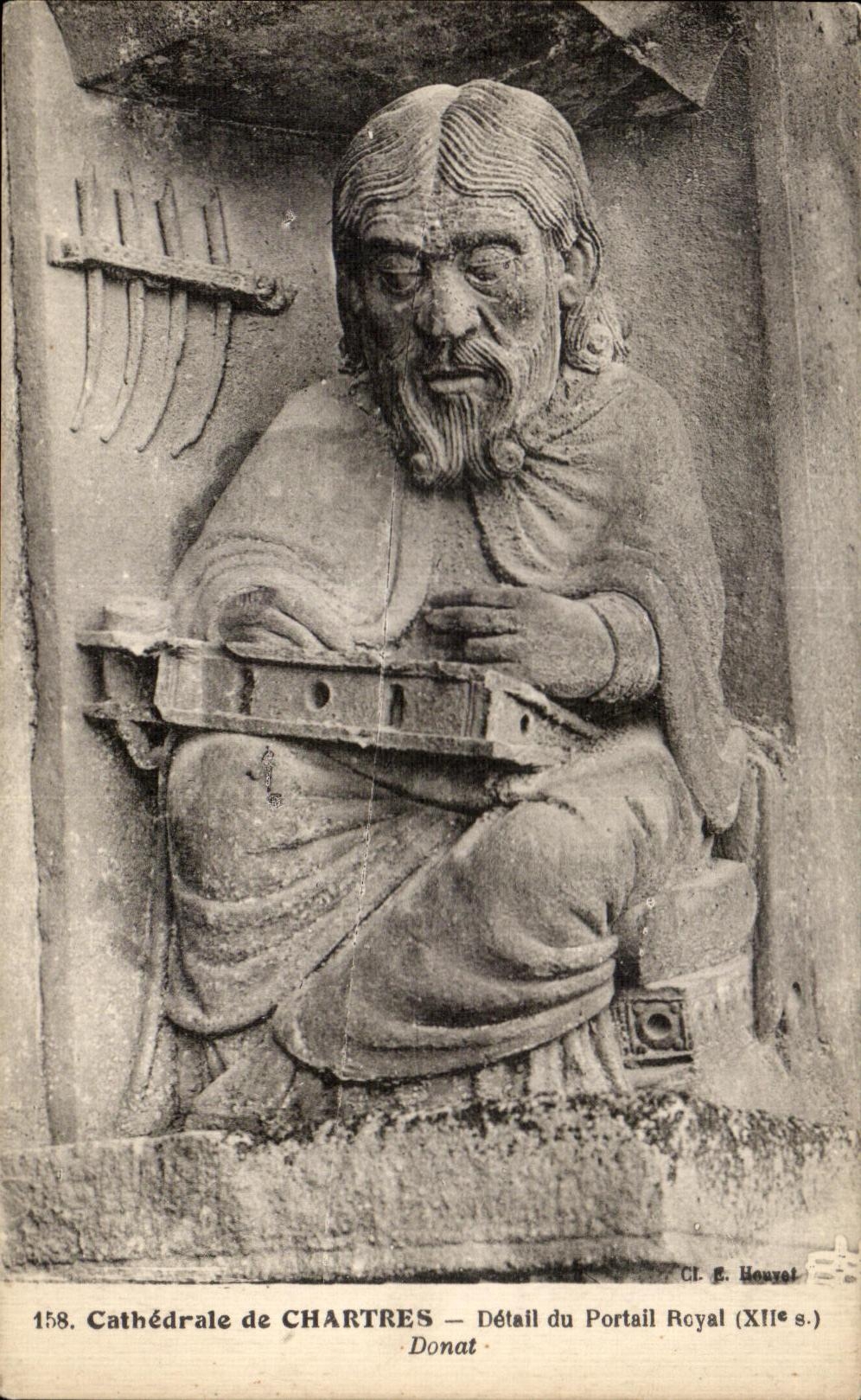 CPA Cathedral of Chartres Detail of the Royal Gate Donat