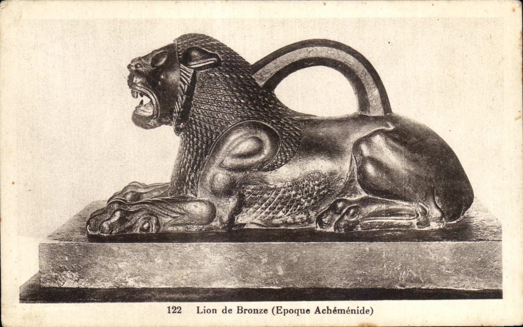 Leon de CPA del tiempo de bronce de Achemenide