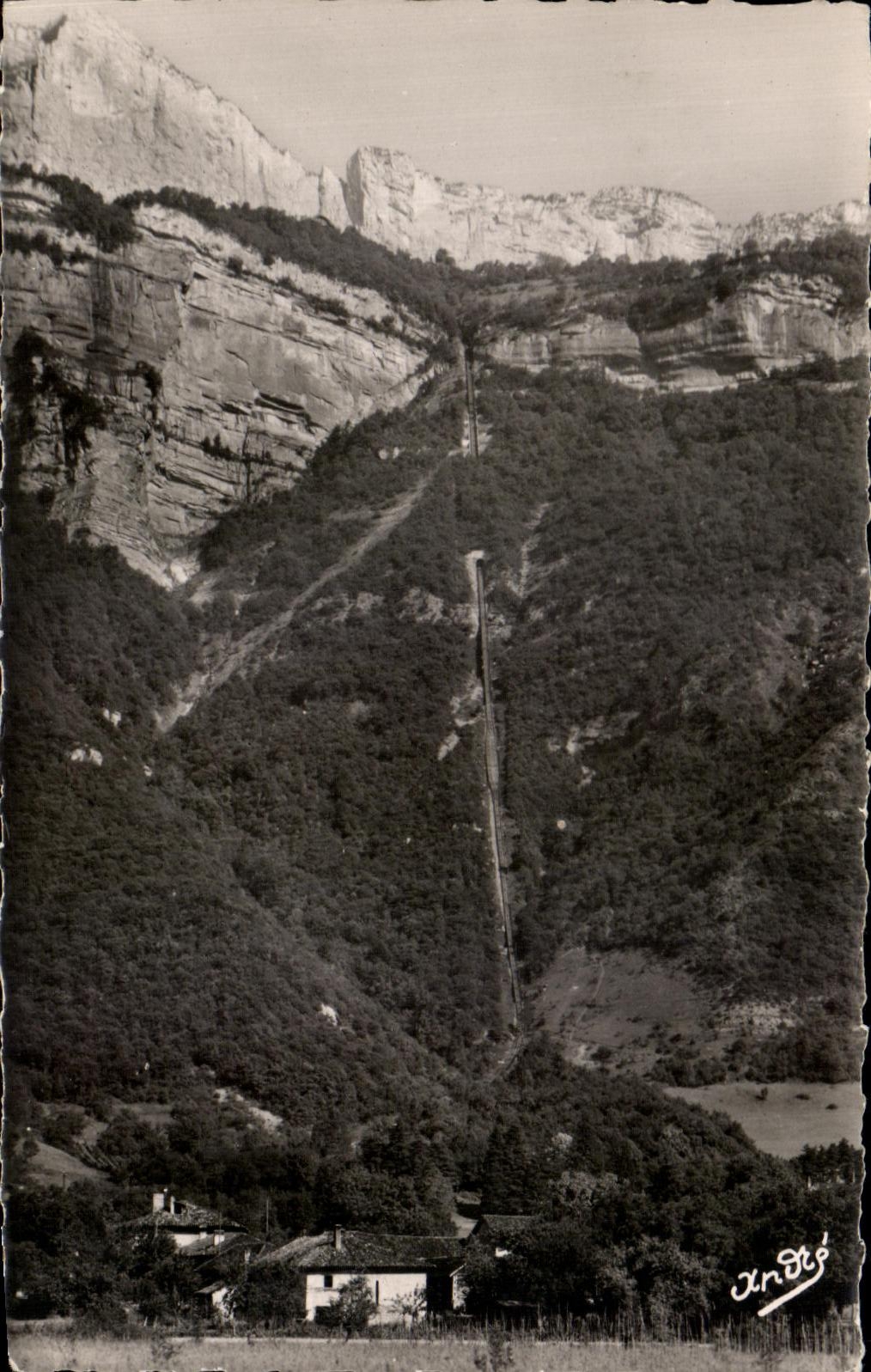 CPA Vallee du Graisivaudan Funieulaire de Montfort au Plateau des Petites Boches