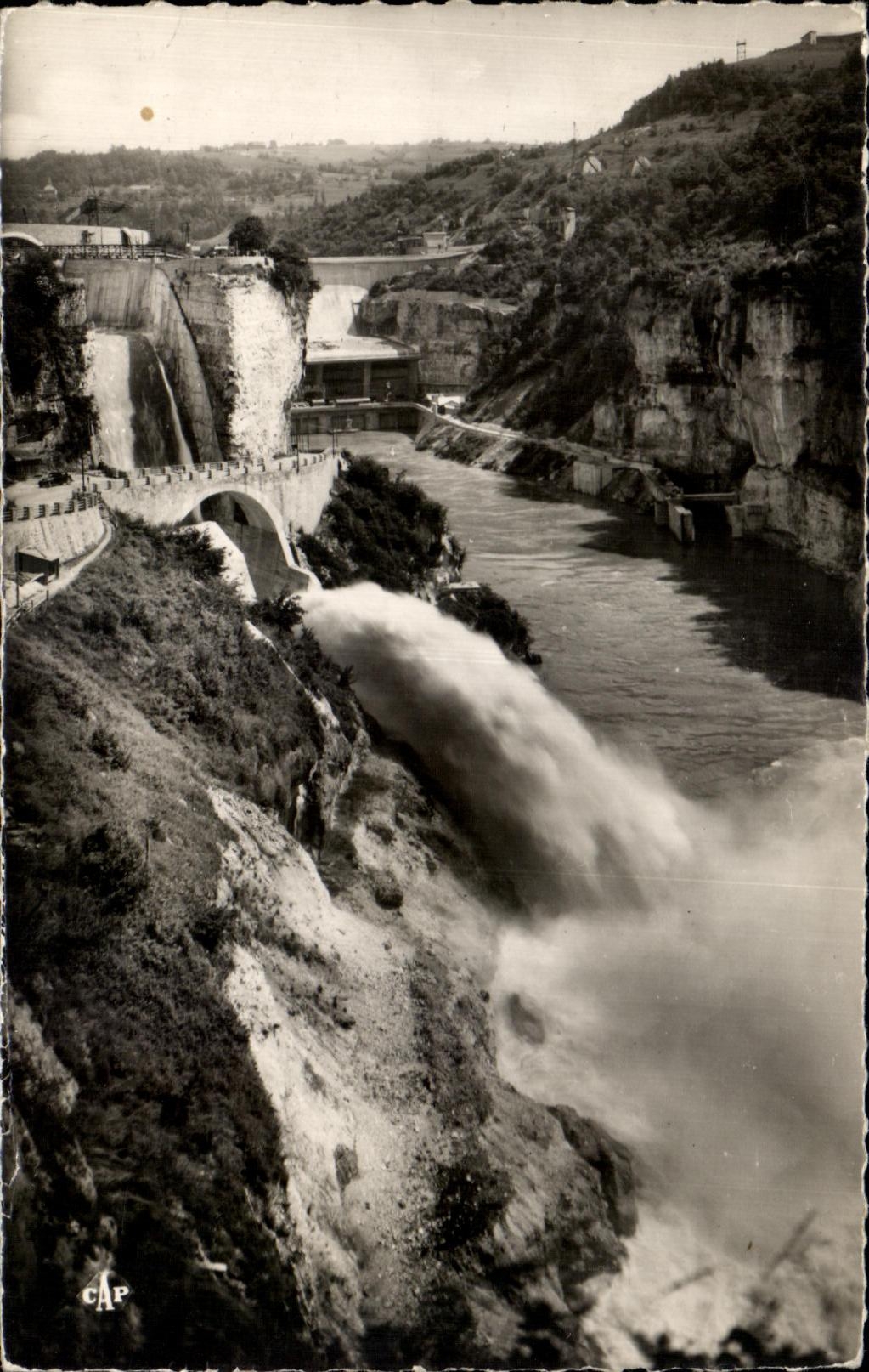 CPA Genissiat Barrage Falls Jump of the ski and Barrage