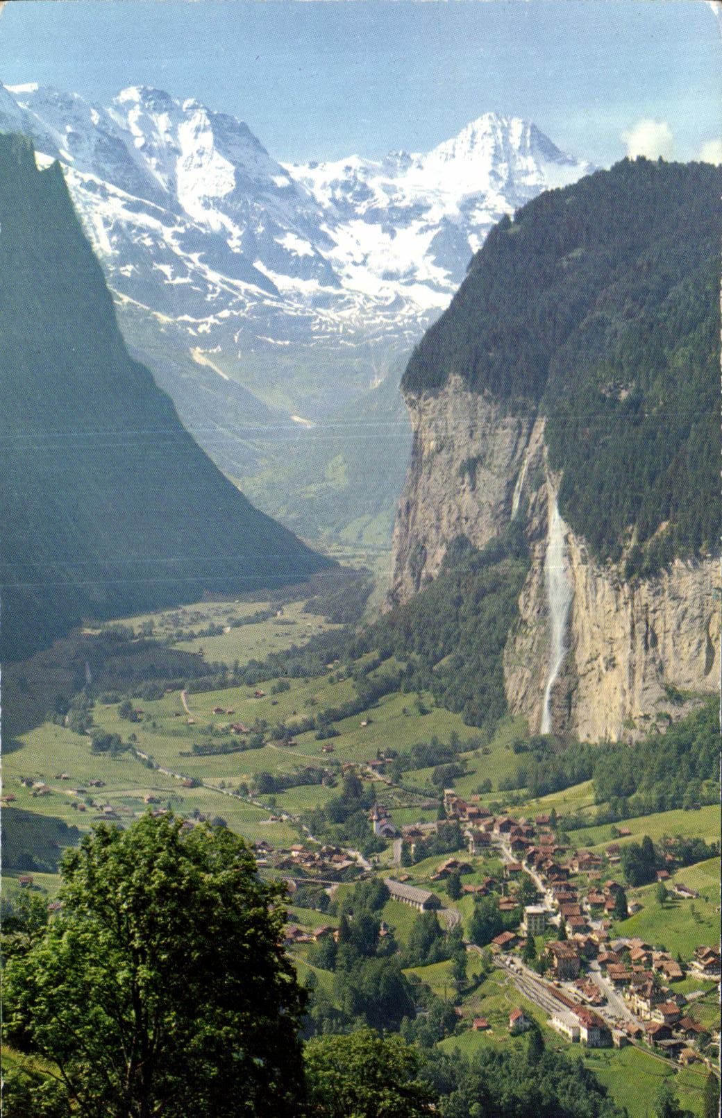CPSM Lauterbrunnen mit Grosshorn und Breithorn