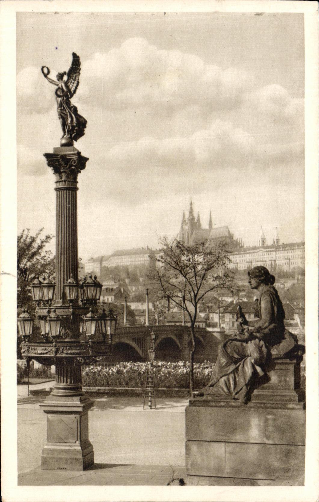 CPA Praha Mom Most A Hradeany Prague