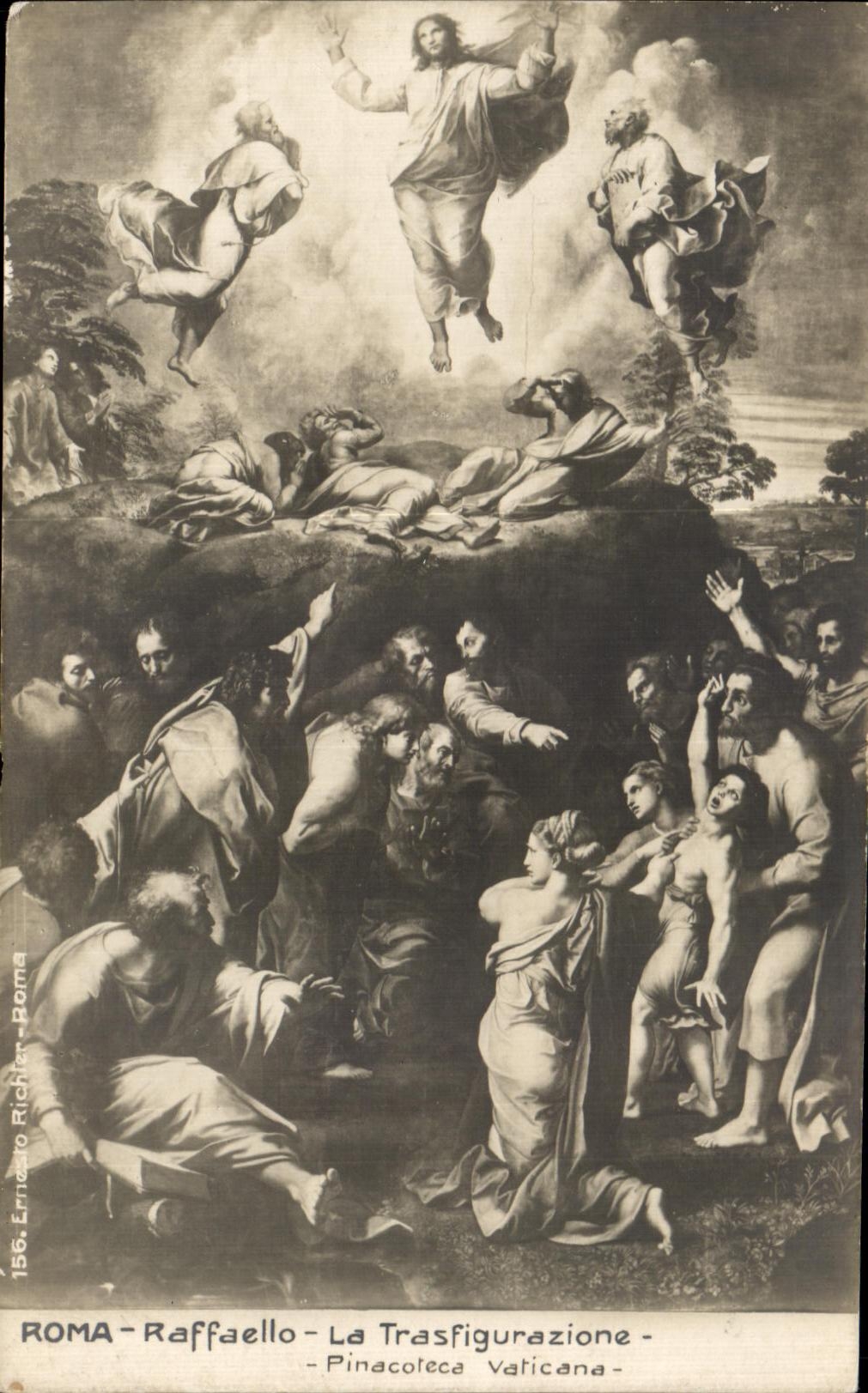 CPA Roma Raffaello Trasfigurazione the Vatican