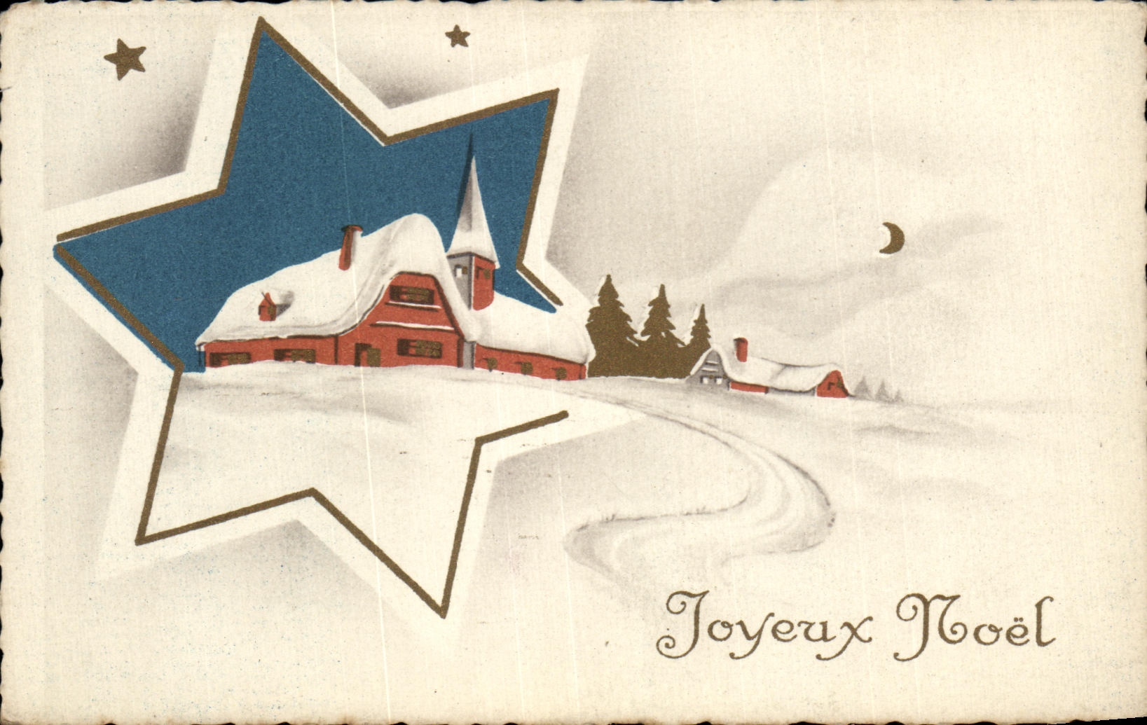 CPA Fantaisie Joyeux Noel