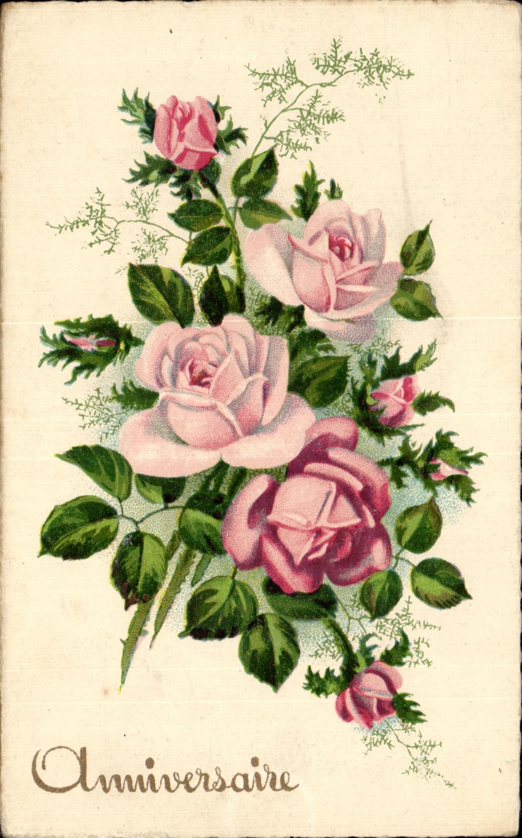 La fantasia de CPA florece cumpleanos