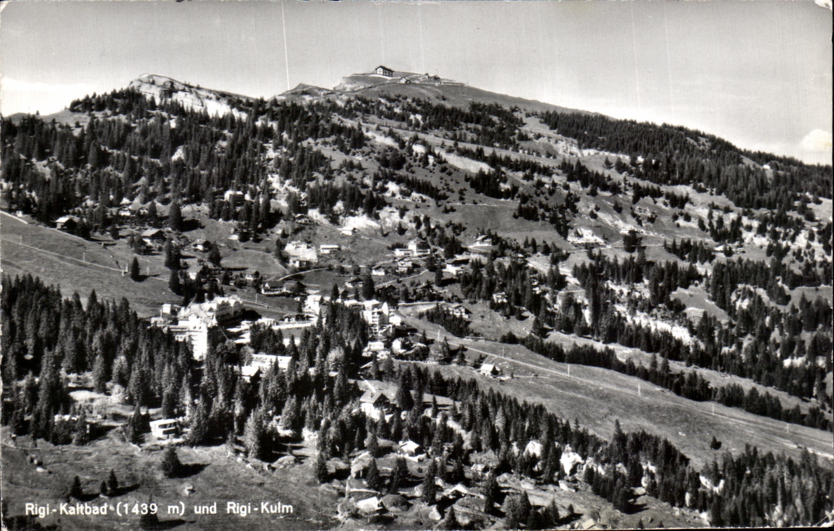 CPA Rigi Kaitbad und Rigi Kulm Photoglob wehril Zurich
