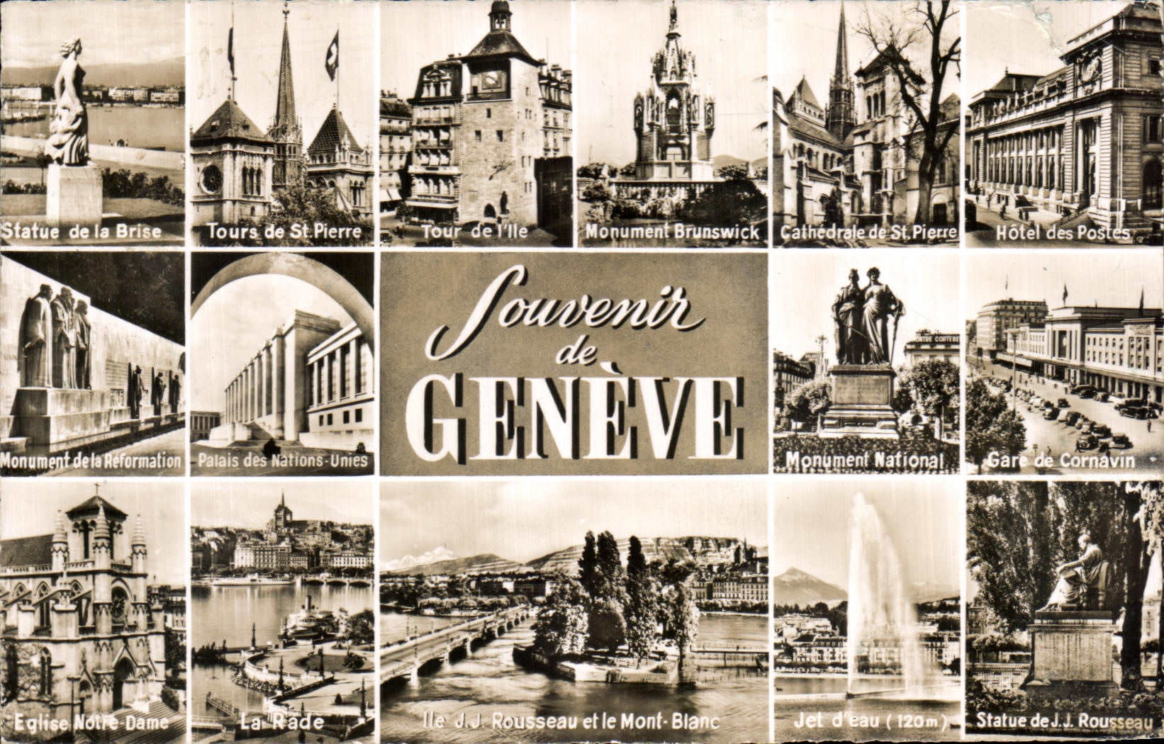 CPA Souvenir of Geneva