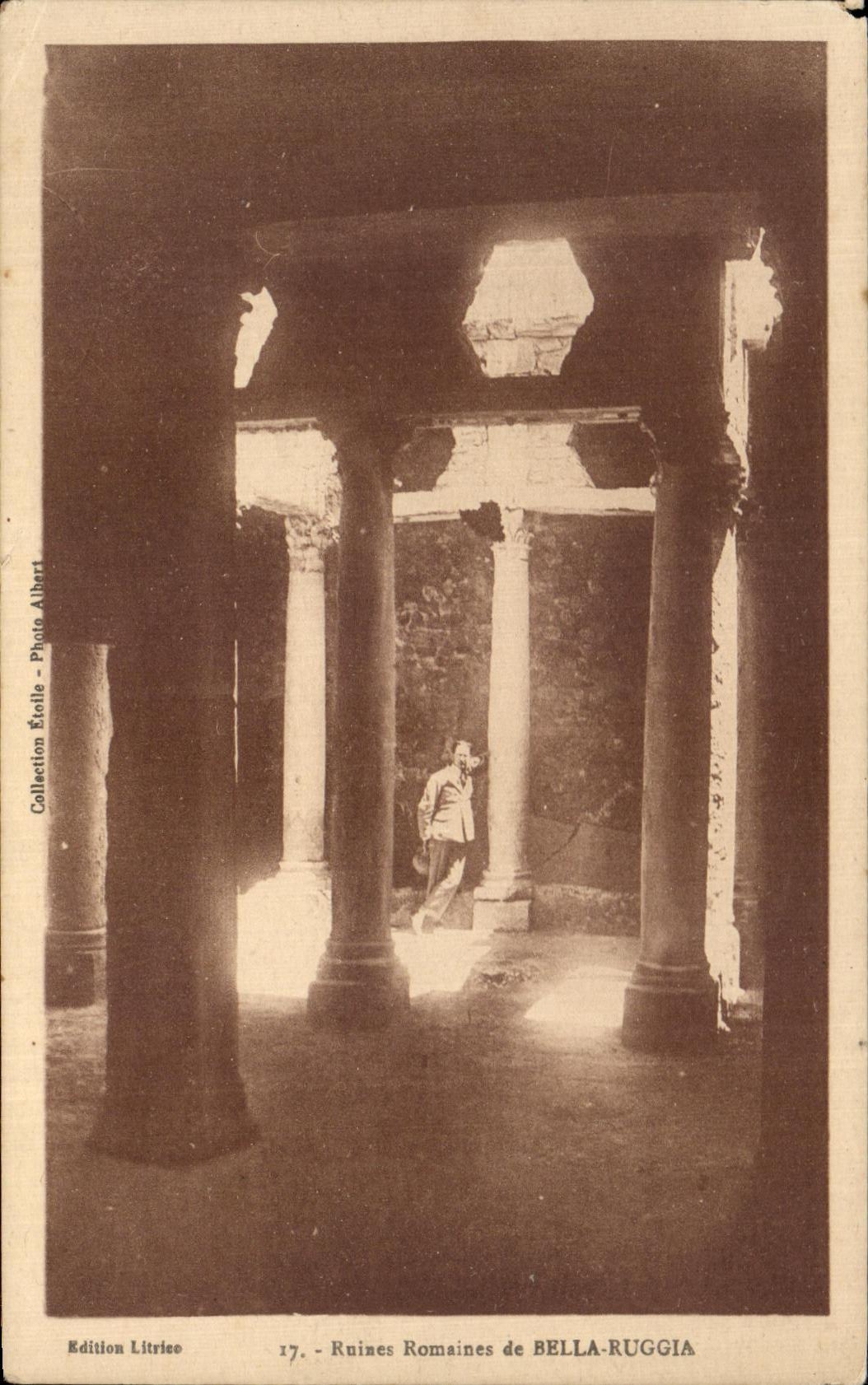 CPA Ruines Romaines de Bella Ruggia Algerie