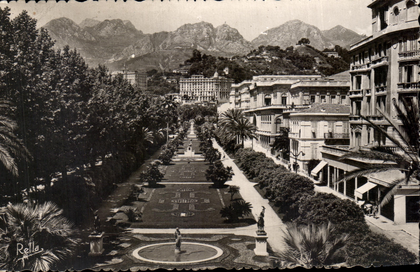 CPA the Dimension Of Azure Menton Gardens of the reel