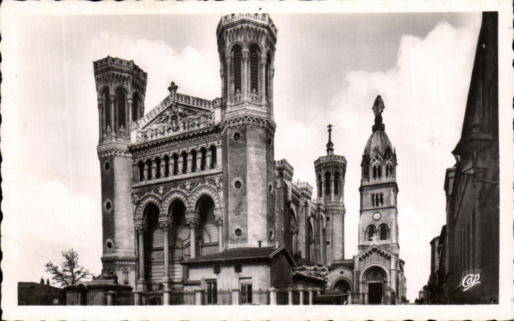 CPA Lyon the Basilica of Fourviere