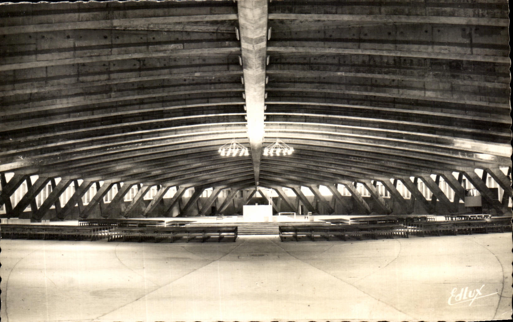 CPA Lourdes the Underground Basilica Consacree Mars Forms oval