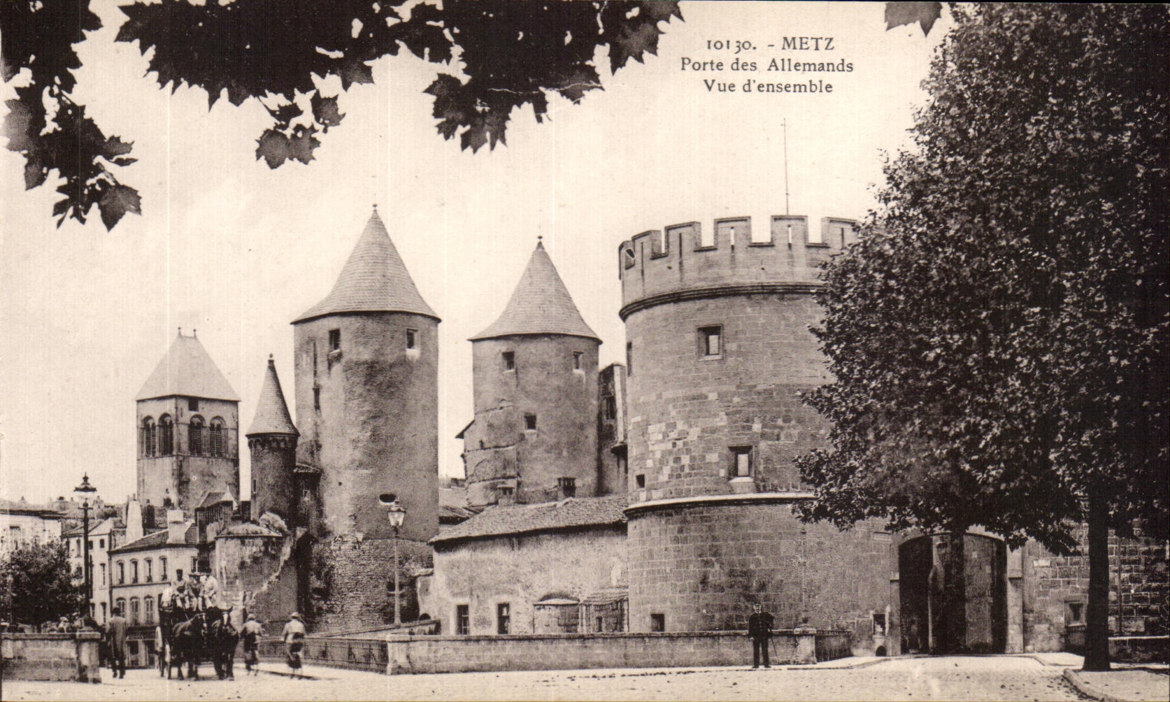 Puerta de CPA Metz del cuadro total de los alemanes