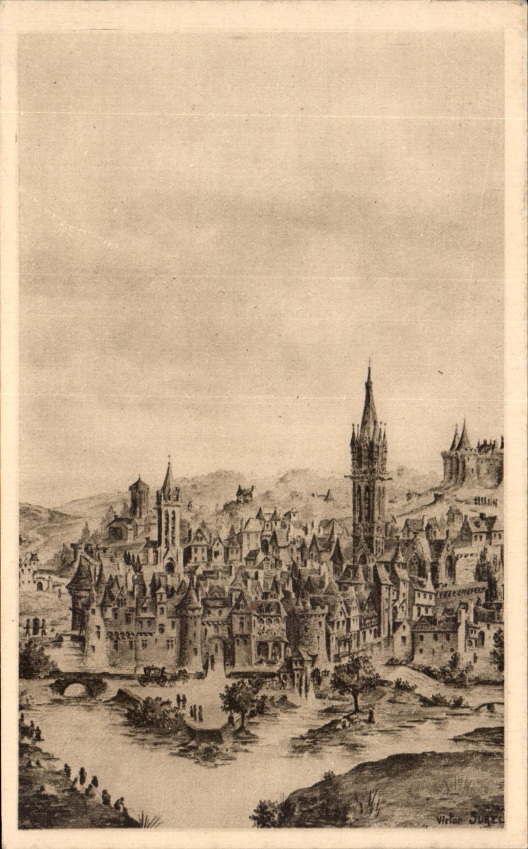 CPA Morlaix Vue Generale de la Ville de Morlaix au Siecle