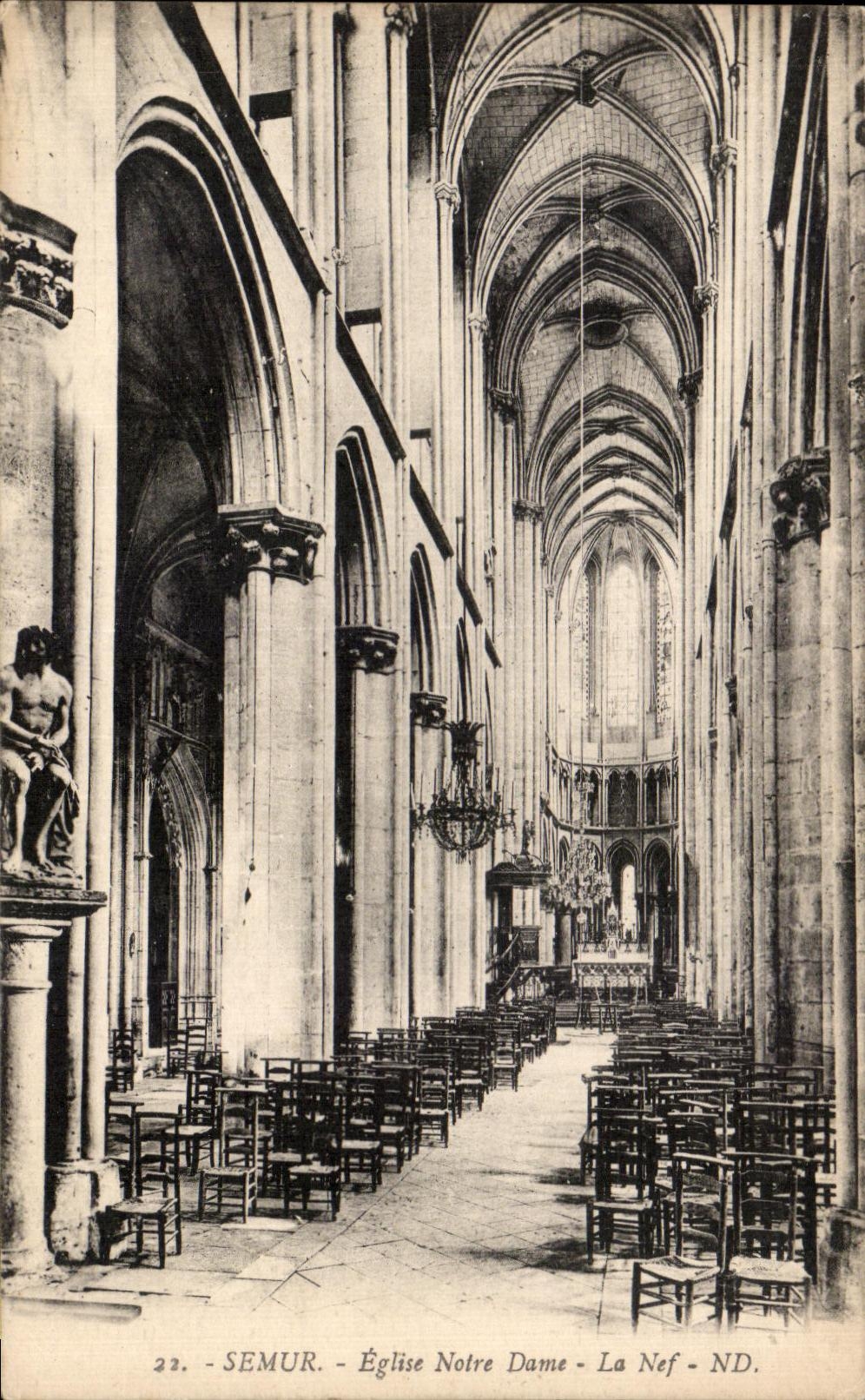 CPA Semur Eglise Notre Dame