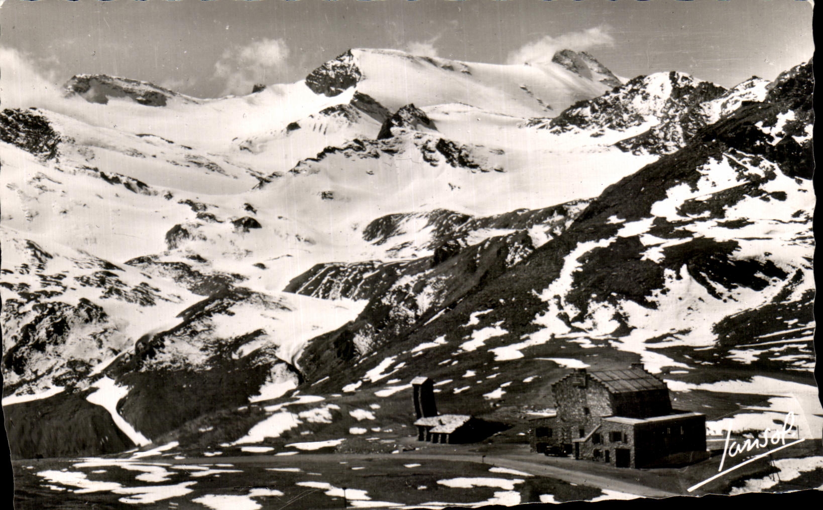 CPA the collar Of Iseran the Highest Road Of Europe Points of Ouillette Pelaou Blanc