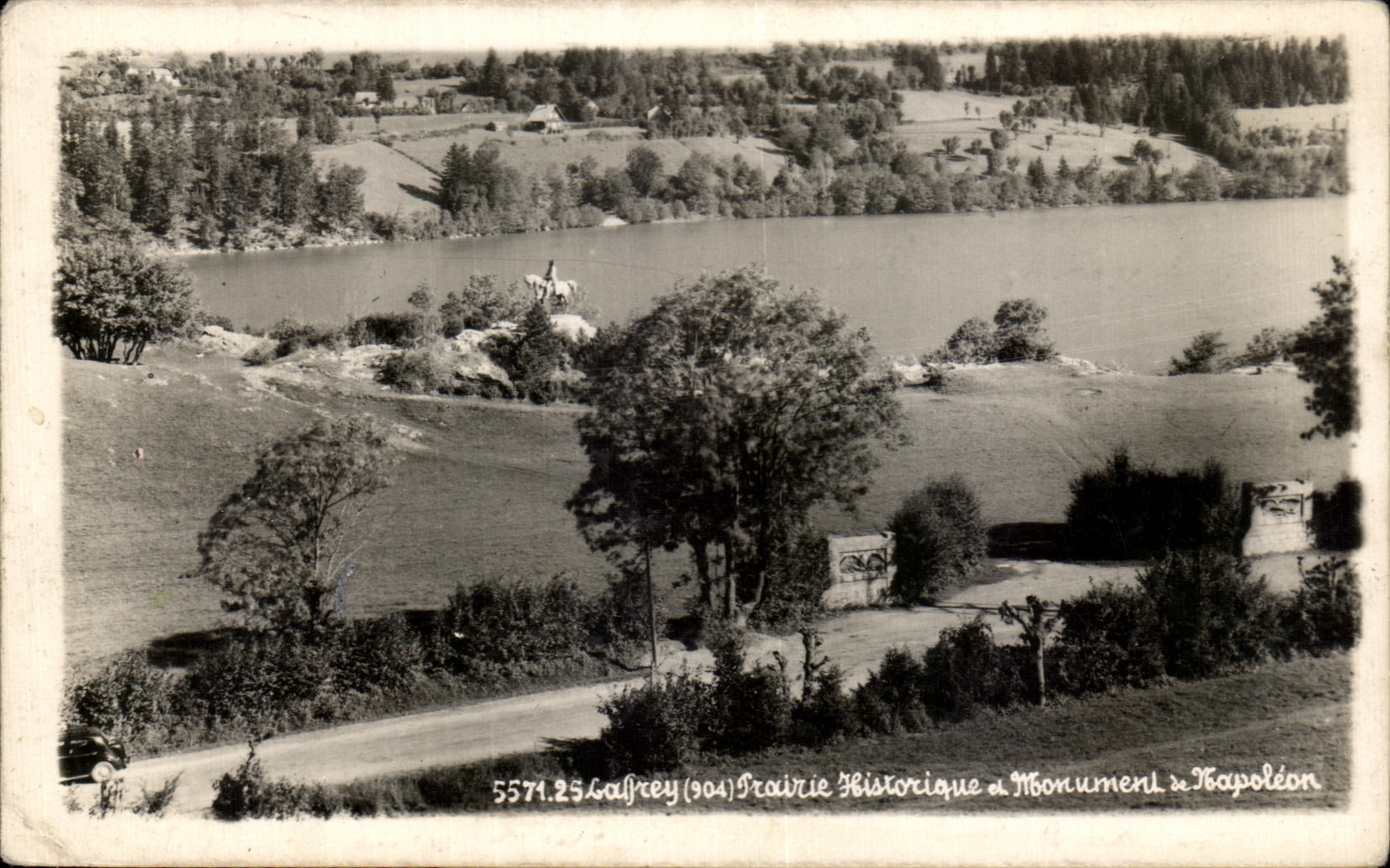 CPA Laffrey Prairie Hisrtorique et Monument de Napoleon 1er