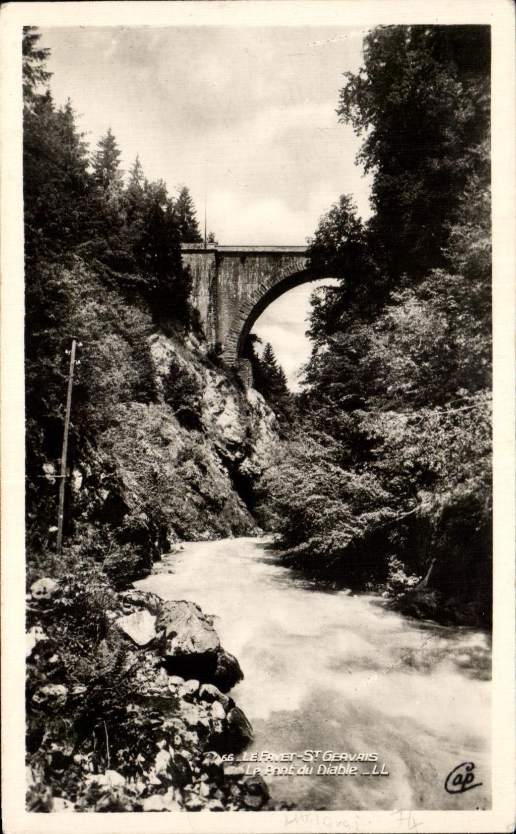 CPA Fayet St Gervais the bridge of the Devil