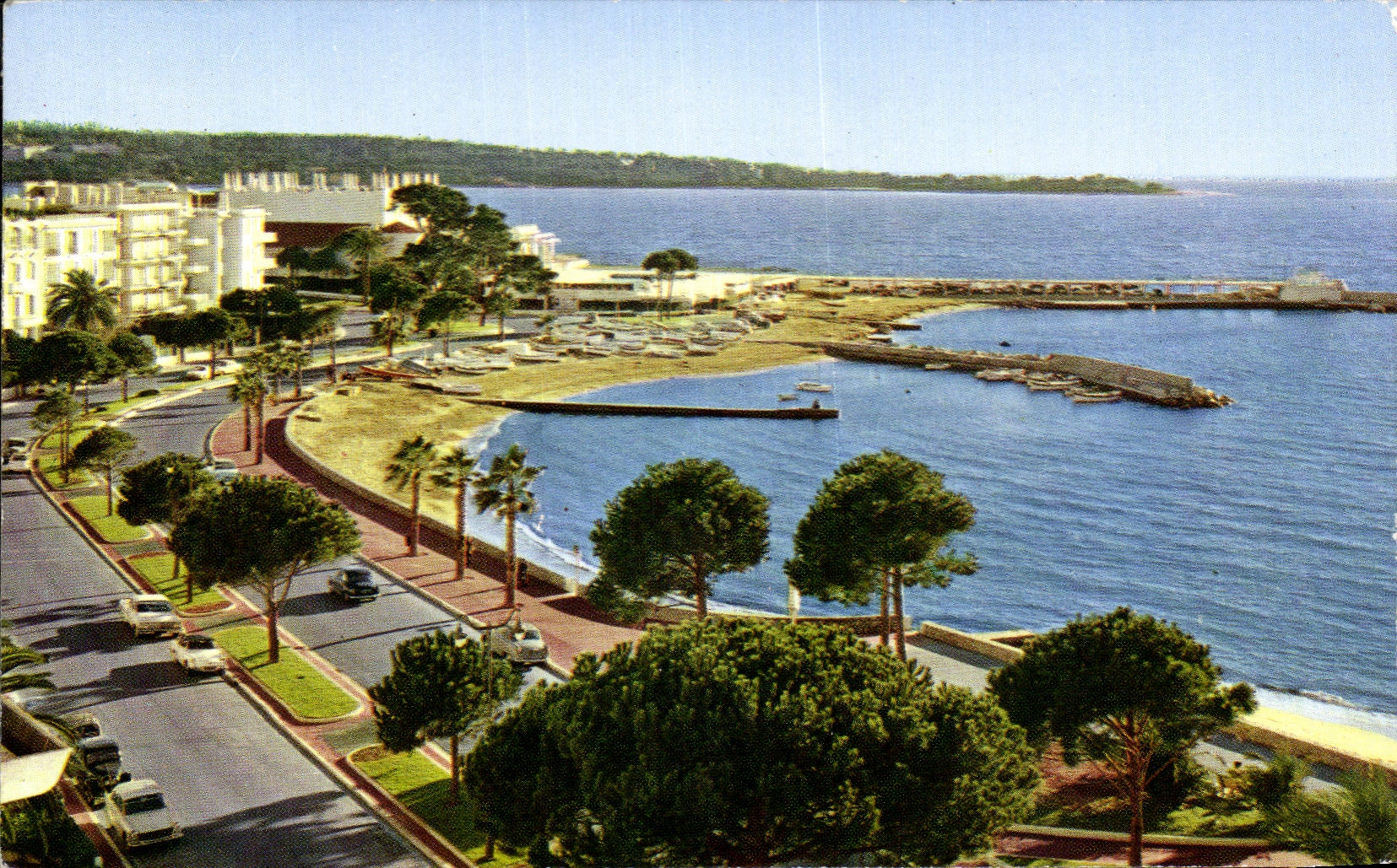 CPA Cannes the Walk of the Small cross In the content the Casino of the Palm Beach and