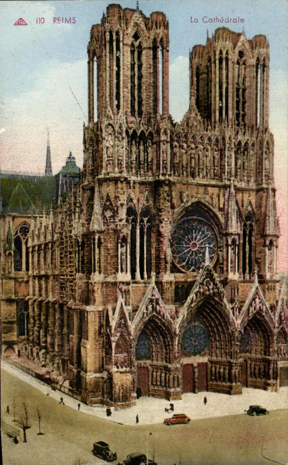 CPA Rheims the Cathedral