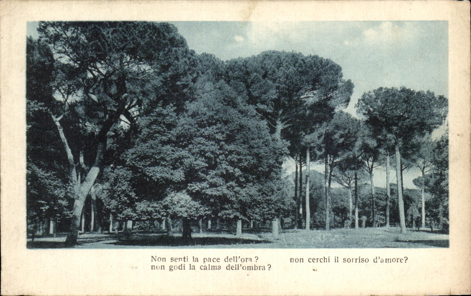 CPA Non Senti La Pace Dell'Ora Non Godi La