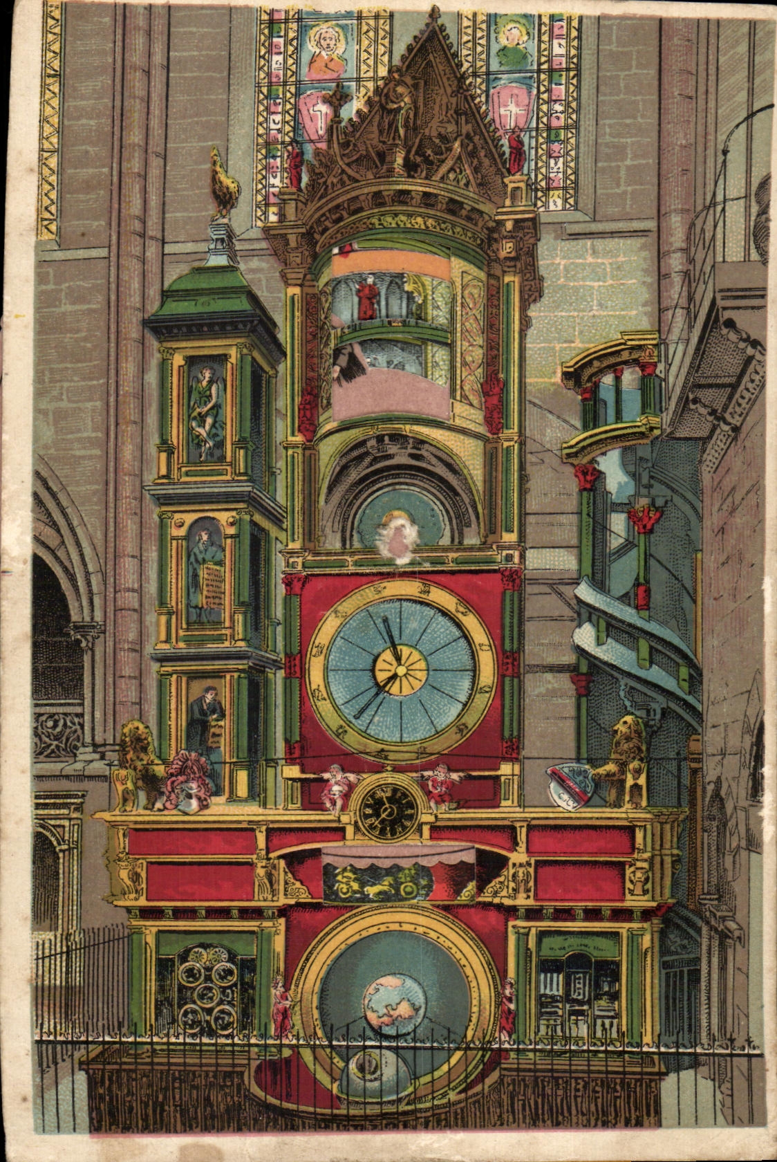 CHART Strasbourg SYSTEM the Astronomical Clock
