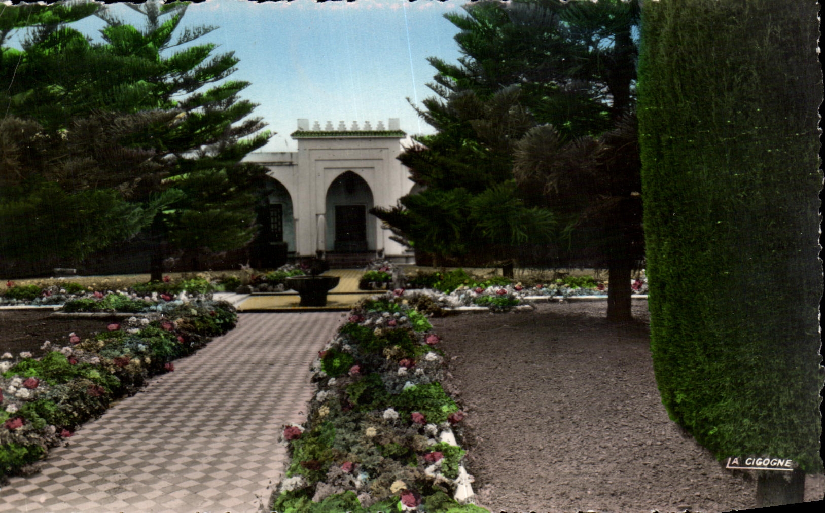 CPA Meknes haras Cour interieure Maroc