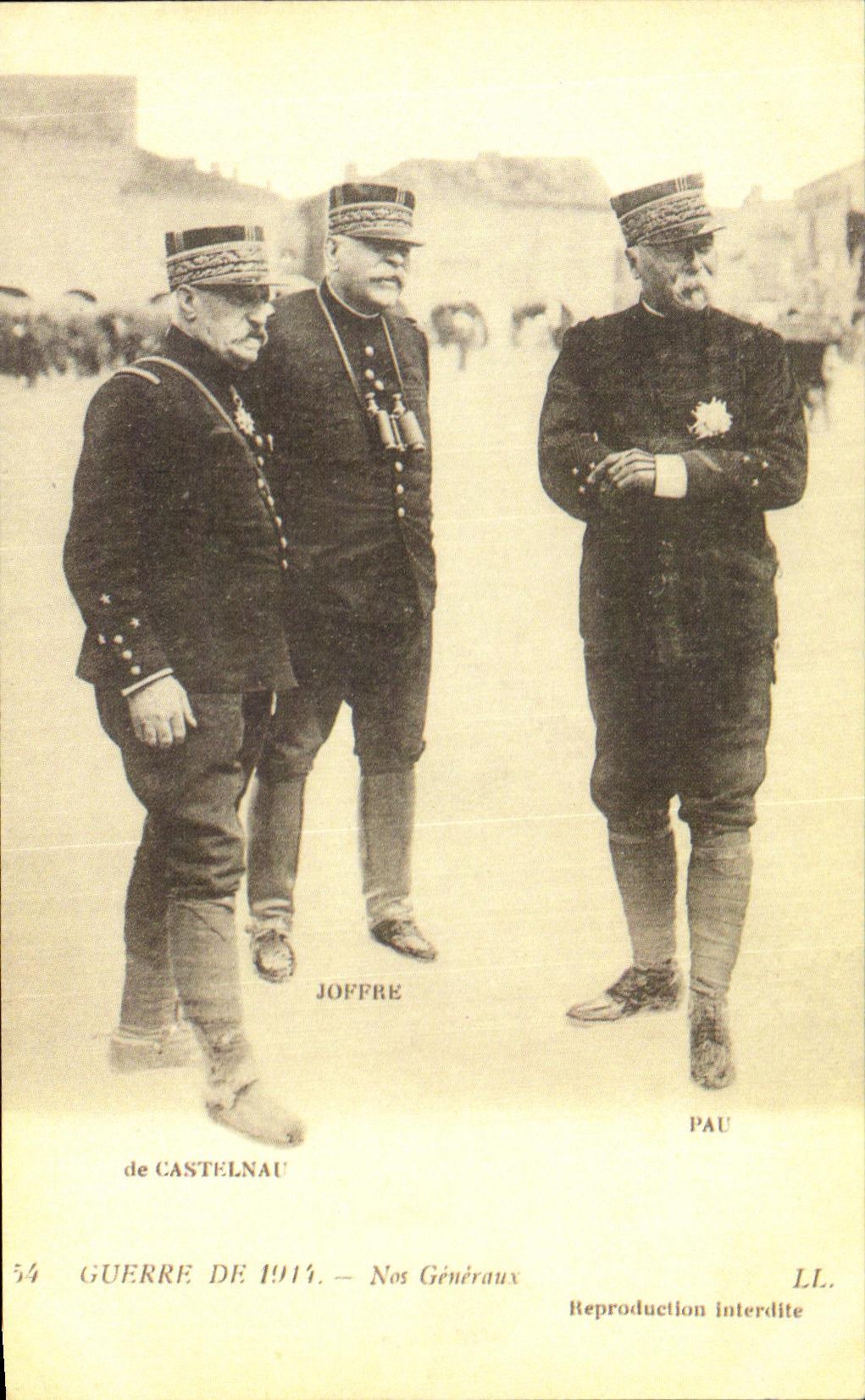 CPA Joffre Pau de Castelant War of Our General Militaria