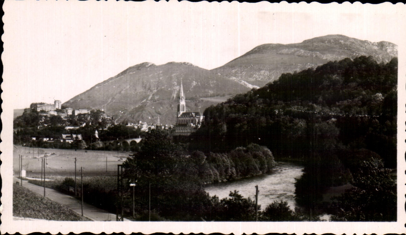 CPSM Lourdes View and the Peak of Jer