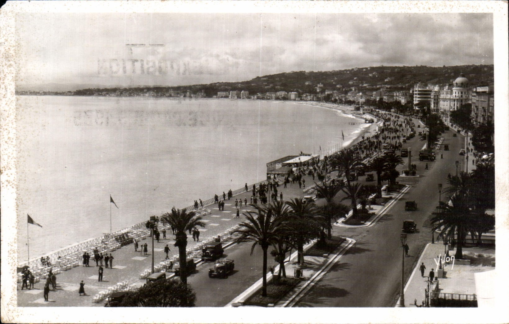 CPA Francia suave dimensiona Niza azul la caminata del ingles