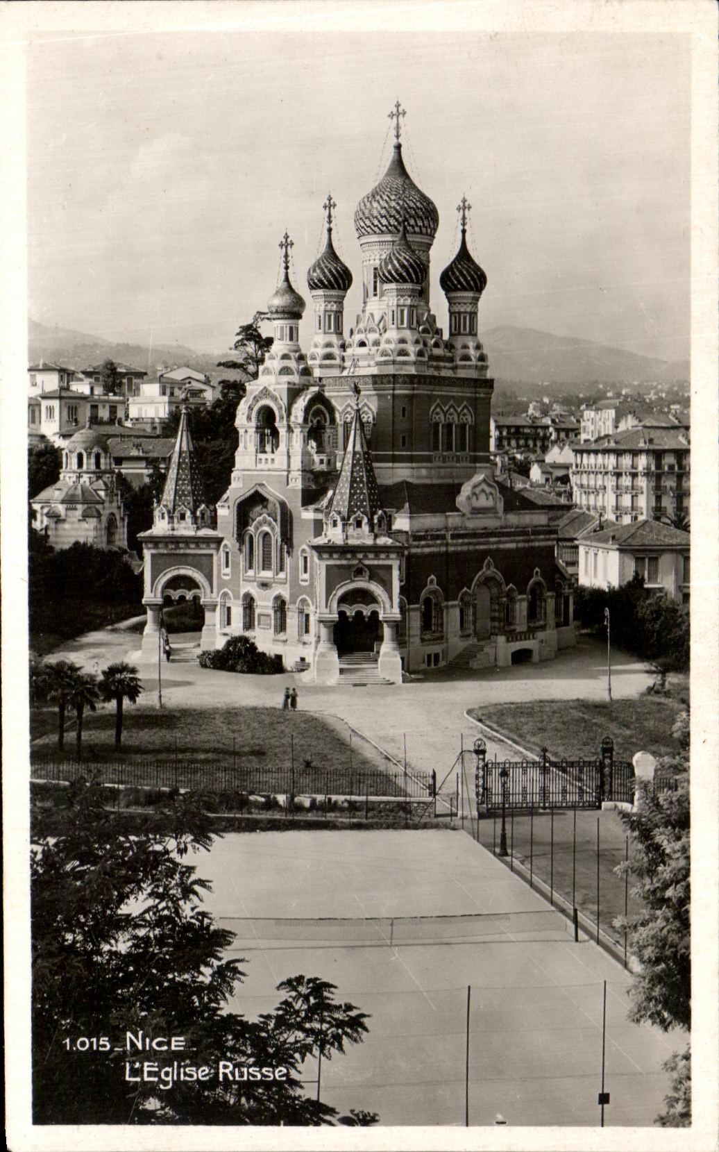 CPA Niza la iglesia rusa del ruso de la iglesia