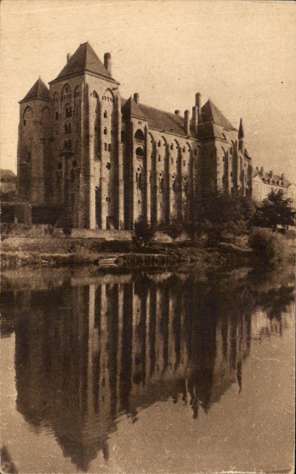 CPA the Abbey Saint Pierre De Solesmes Seen Of North East