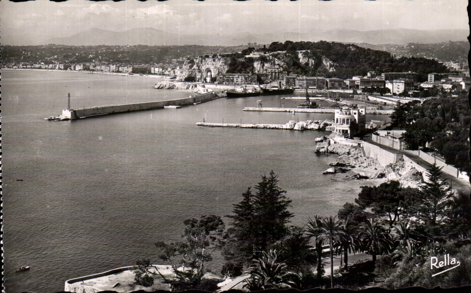 CPA la dimension “Niza de la vision azul desde el camino De Villefranche