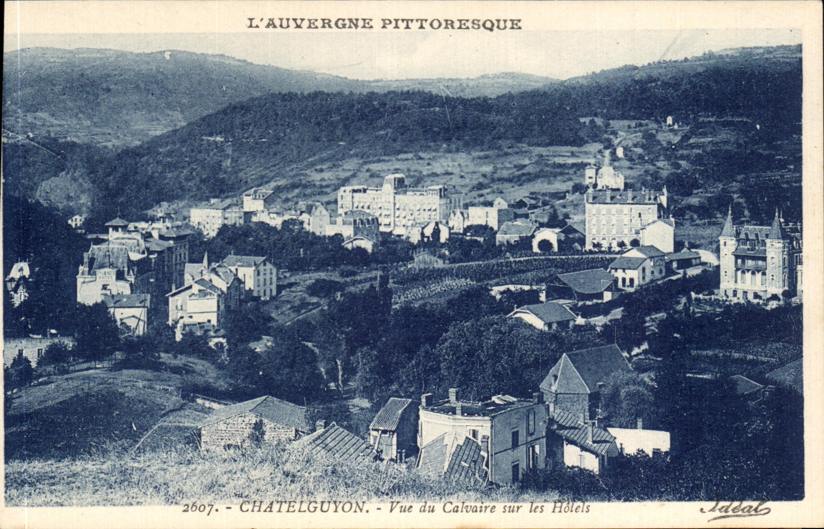 CPA Chatel Guyon visto del martirio en los hoteles