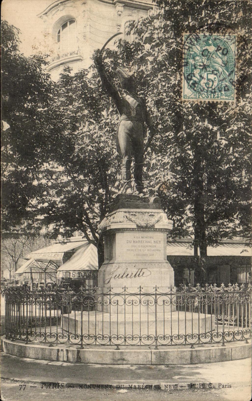 CPA Paris Monument of the Ney Marshal