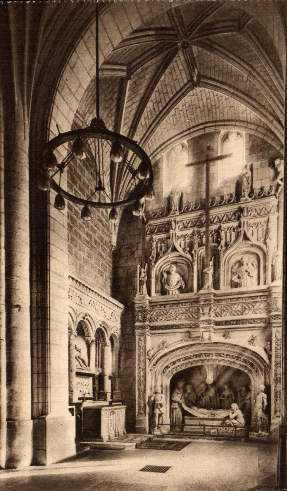 CPA the Saints De Solesmes the burial of Christ Transept of Right-hand side