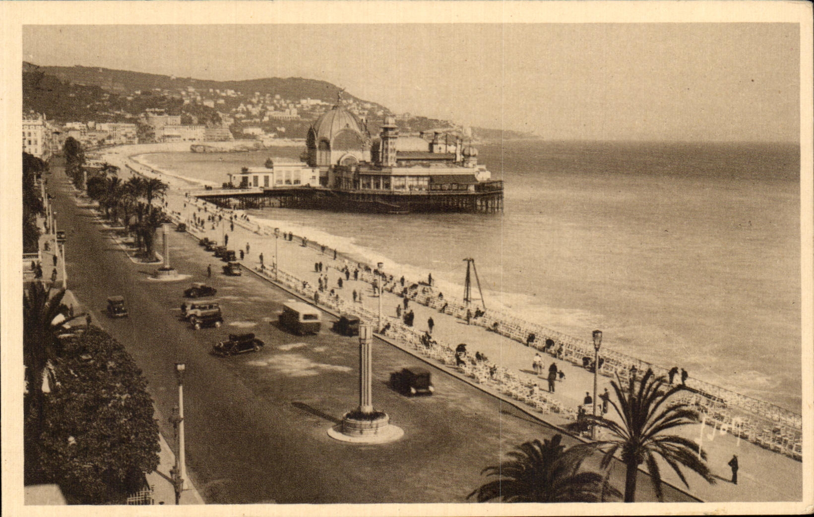CPA Cote D'Azur Nice Promenade Des Anglais Et Casino De La Jetee