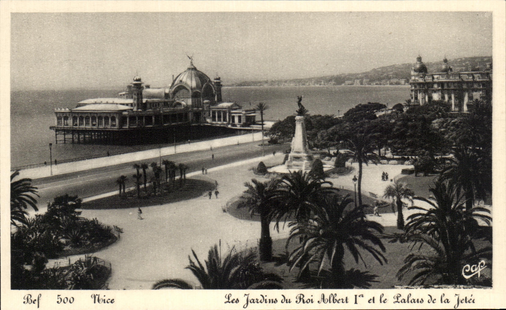 CPA Nice Les Jardins Roi Albert Et Le Palais De LA Jetee