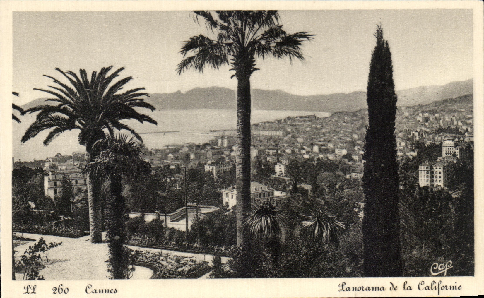 CPA Cannes Panorama Of California