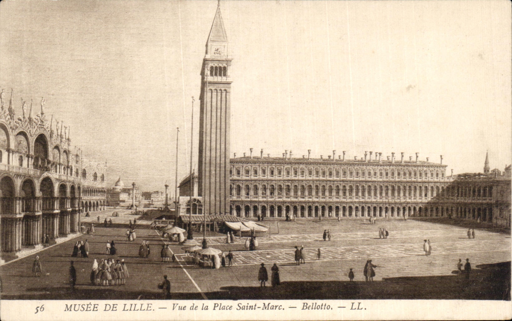 CPA Museum of Lille Seen of the Place Saint Marc Belloto