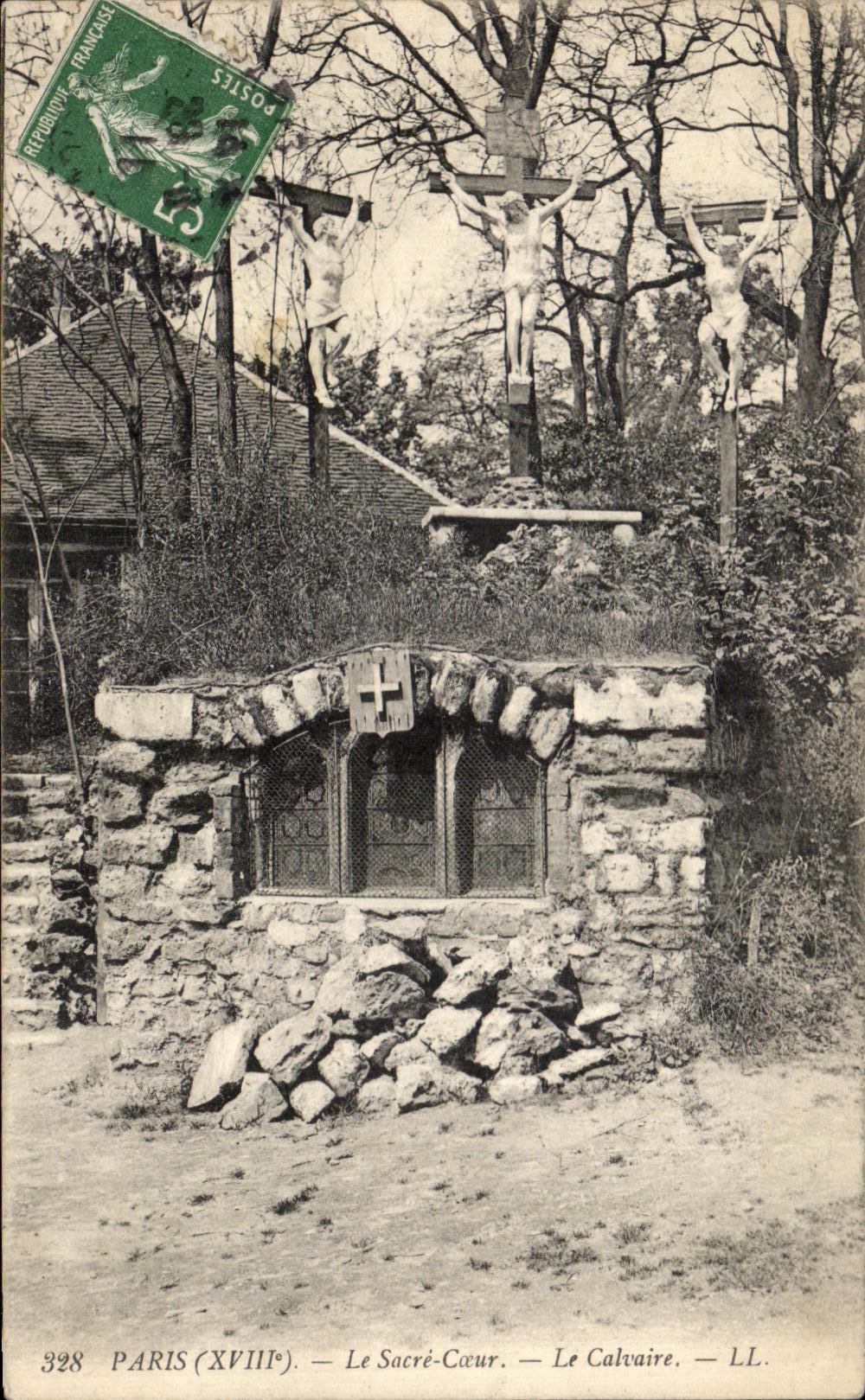 CPA Paris the Sacring Heart the Martyrdom Montmartre Christ