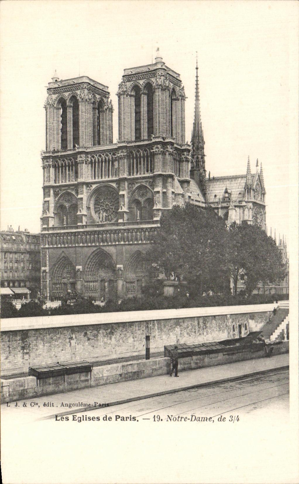 CPA la iglesia de Paris Notre Dame