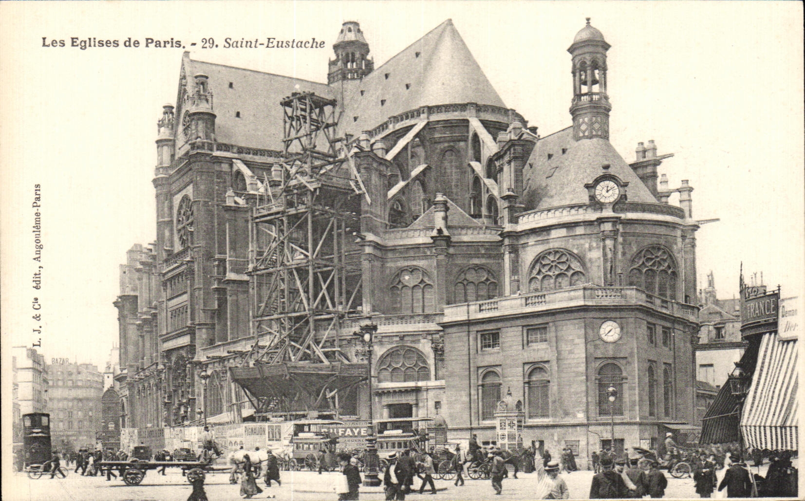 CPA the Church of Paris Saint Eustace