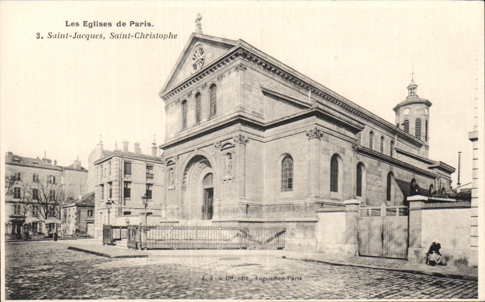 CPA the Church of Paris Saint Jacques Saint Christophe