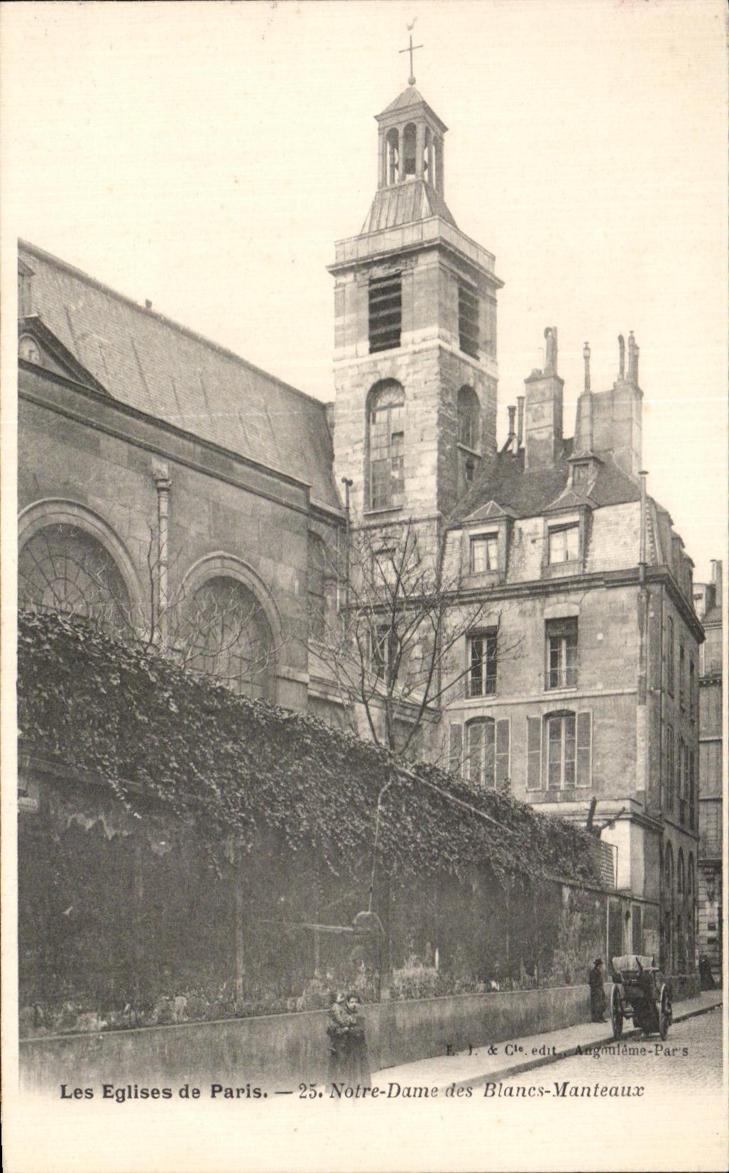 CPA Churches of Paris Notre Dame of the White Coats