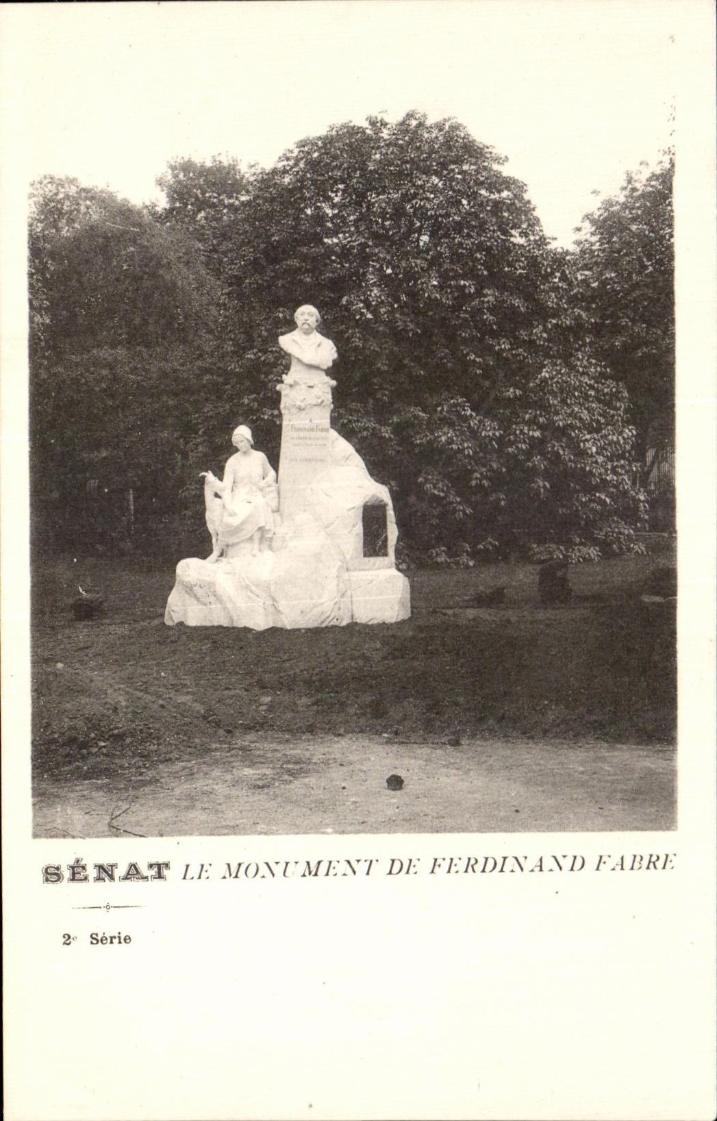 CPA Senate the Monument De Ferdinard Fabre Paris