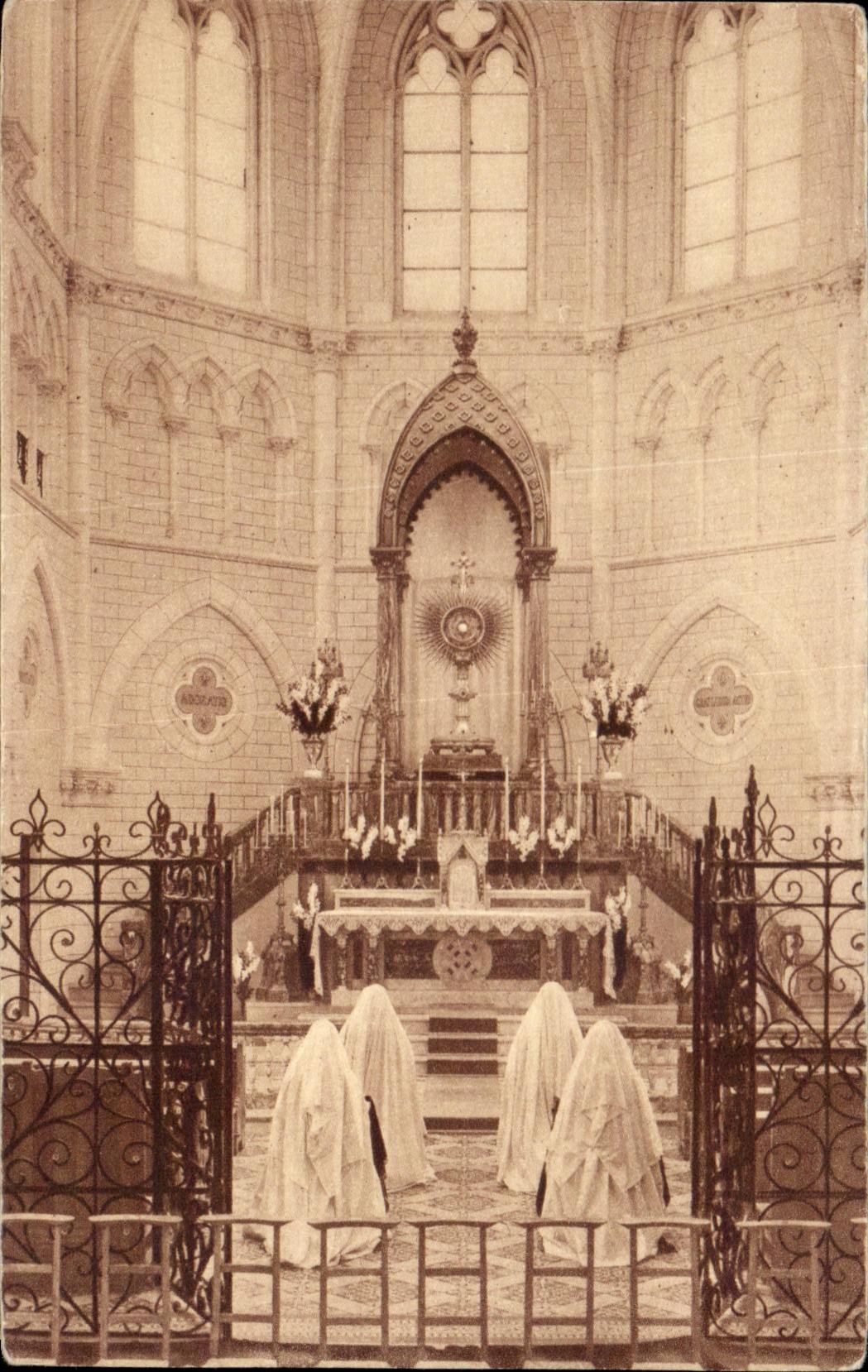 CPA Chapelle Des servantes Du Tres Saint Sacrement Rue Cortambert Paris