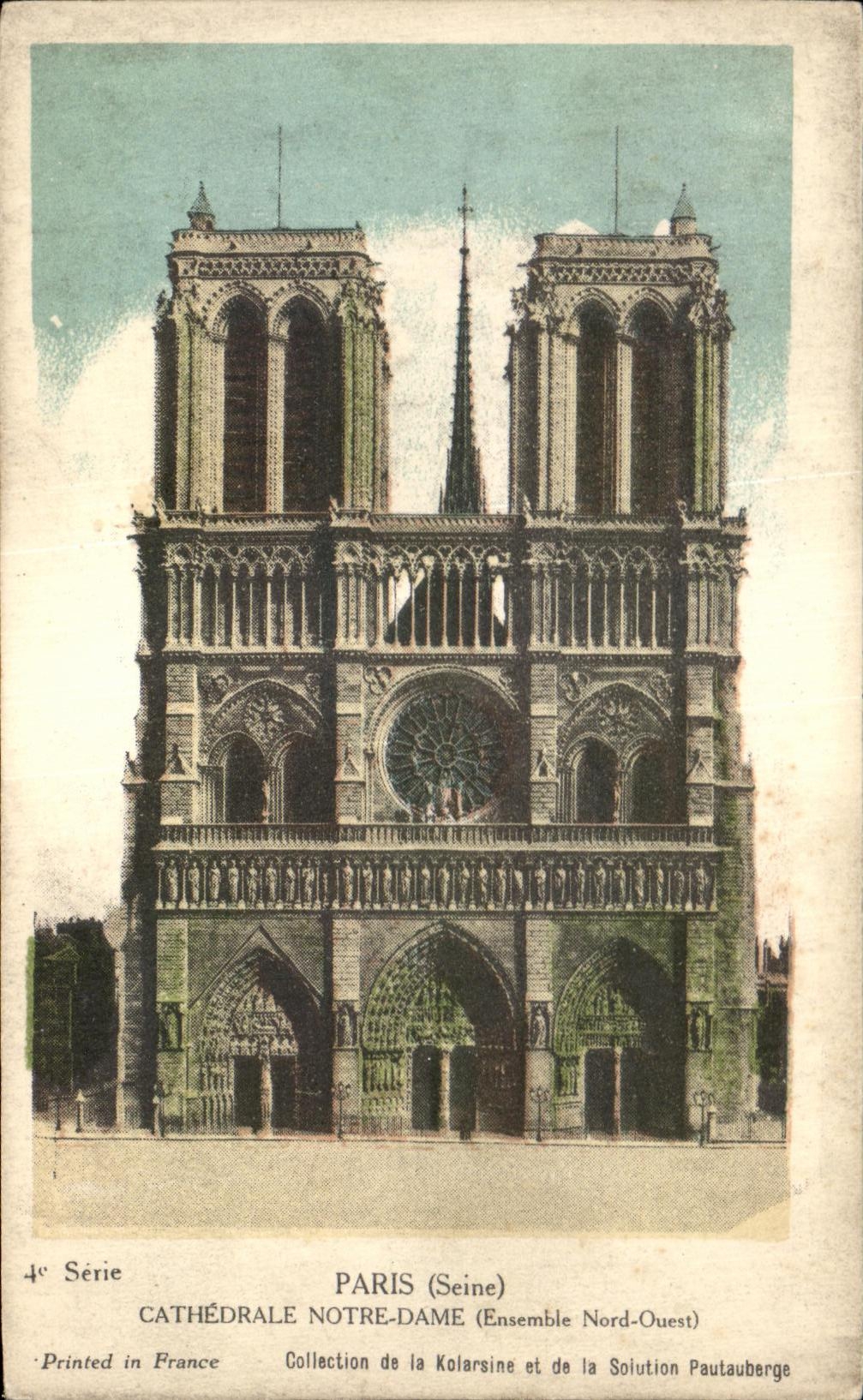 Catedral de CPA Paris de Notre Dame