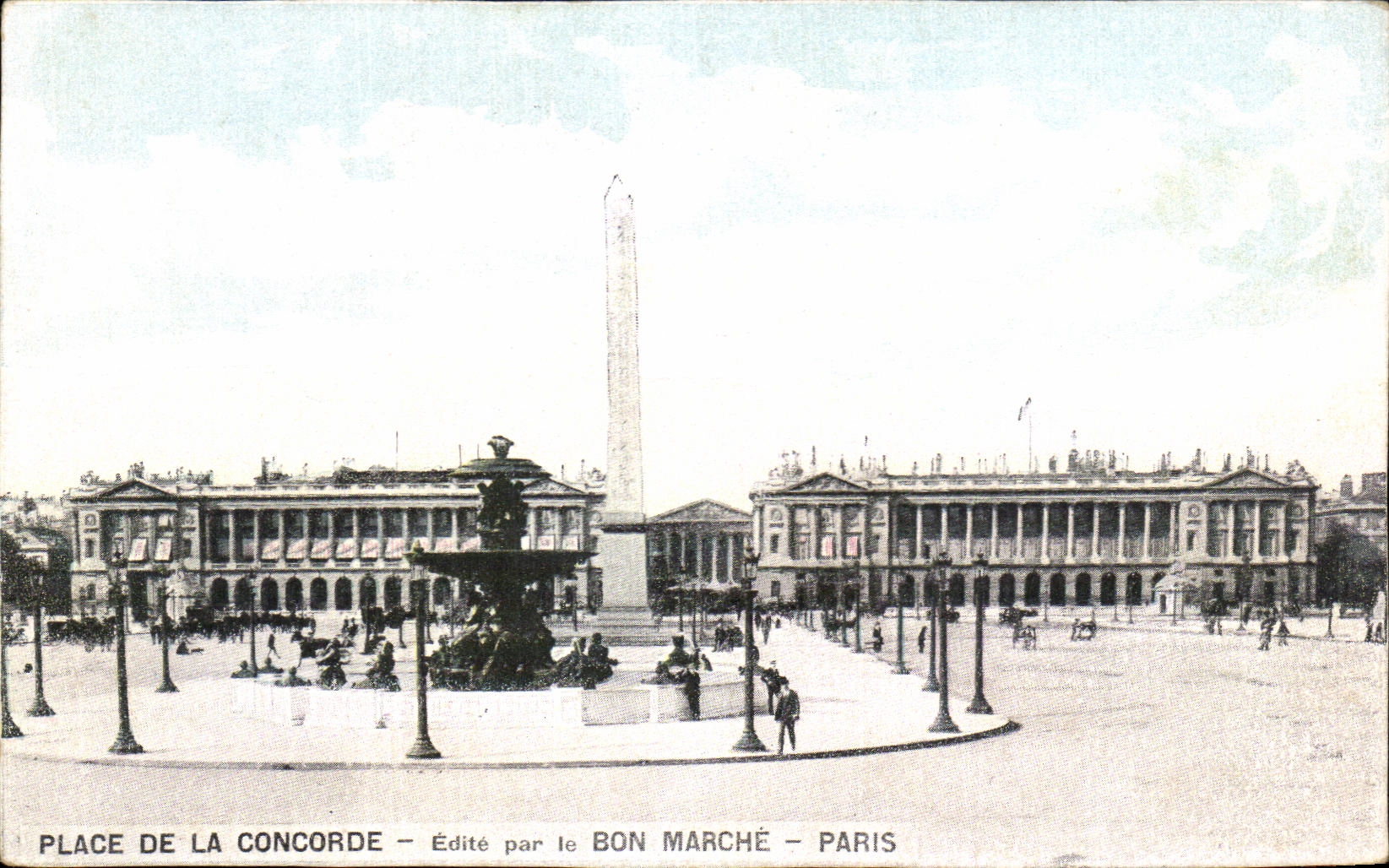 CPA Place De la Concorde Bon Marche Paris 