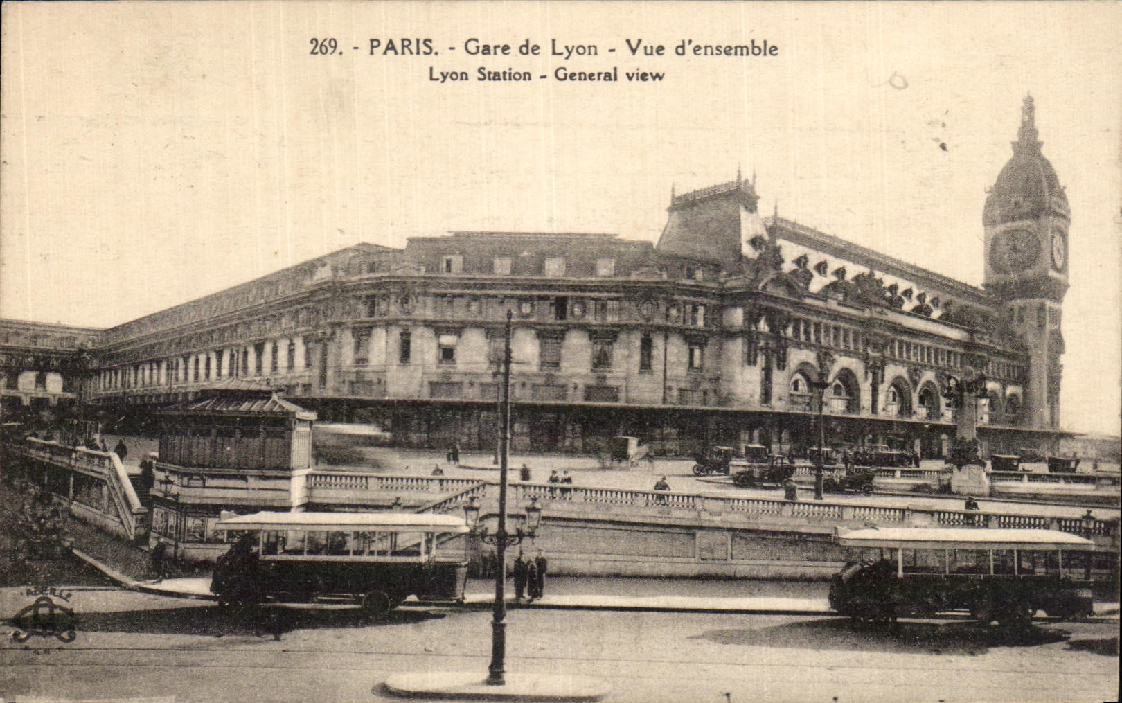 CPA Paris Gare de Lyon Overall picture Lyon General Station View