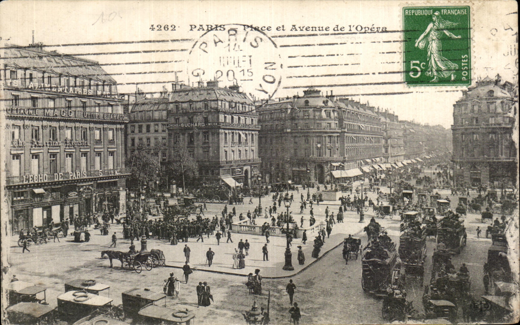 CPA Paris Places and Which occurred of Opera